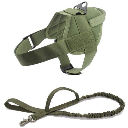 Aaponminimarket Military Tactical Dog Harness Patrol K9 Working Pet