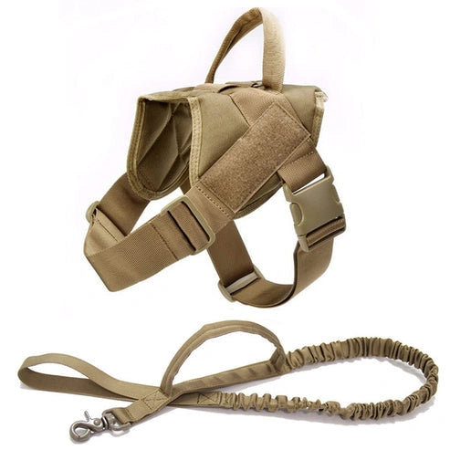 Aaponminimarket Military Tactical Dog Harness Patrol K9 Working Pet