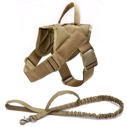 Aaponminimarket Military Tactical Dog Harness Patrol K9 Working Pet