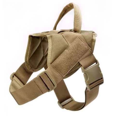 Aaponminimarket Military Tactical Dog Harness Patrol K9 Working Pet