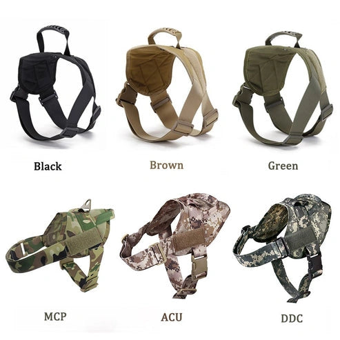 Aaponminimarket Military Tactical Dog Harness Patrol K9 Working Pet