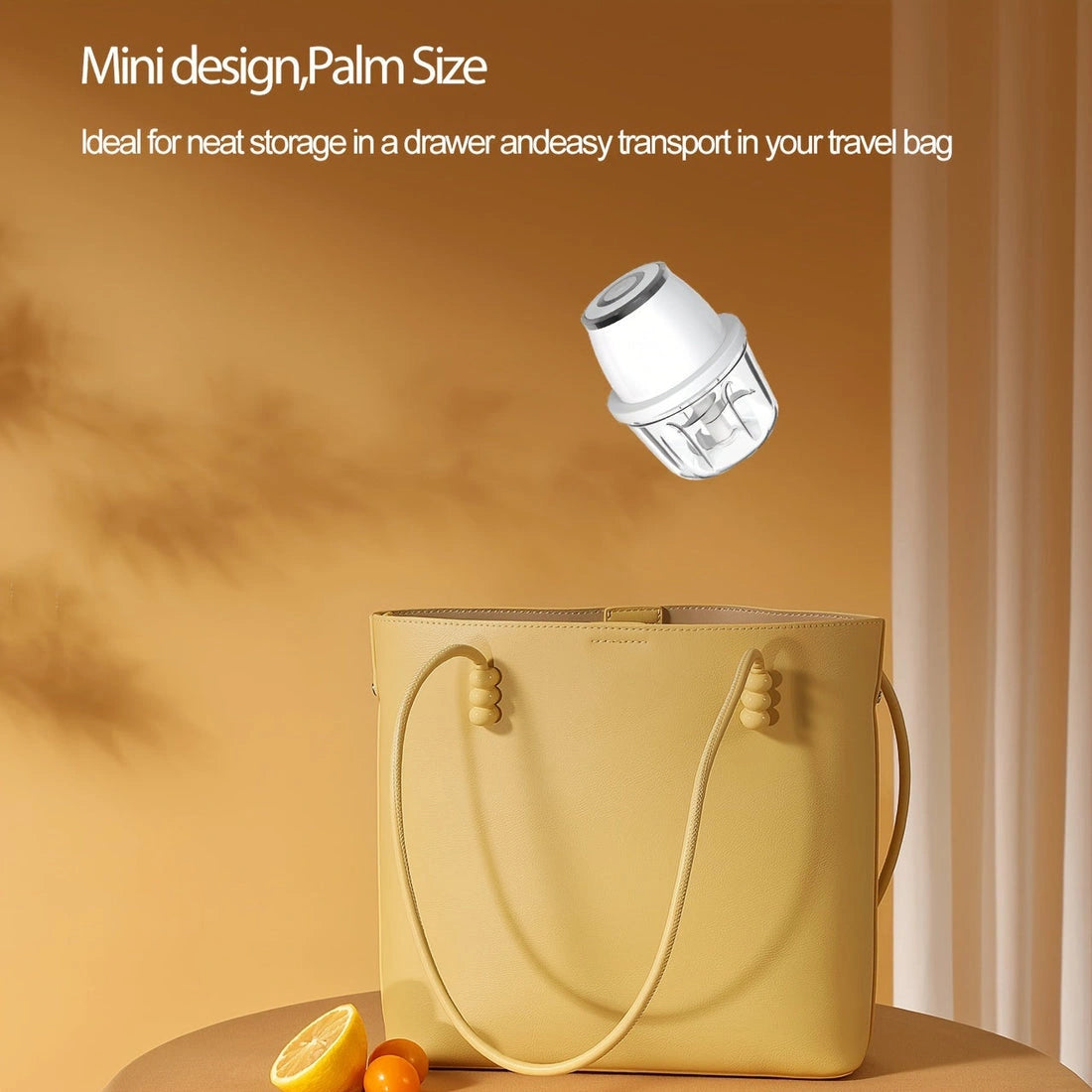 Aaponminimarket Mini USB Rechargeable Electric Food Processor