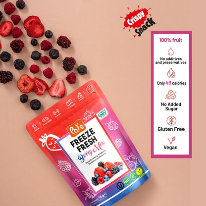 Aaponminimarket Mixed Berry Freeze-Dried Fruit Snacks | Pol's Freeze Fresh- 16g