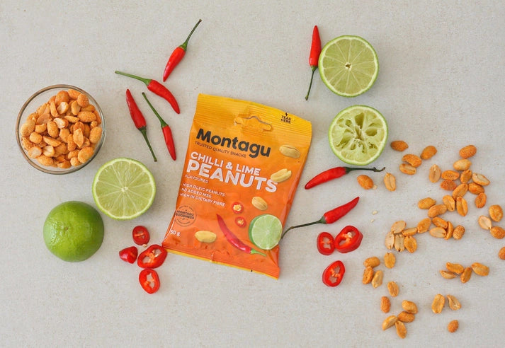 Aaponminimarket Montagu Chilli & Lime Roasted Peanuts 50g