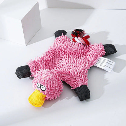 Aaponminimarket Mop Plush Pet Toy Duck Animal Dog Toys