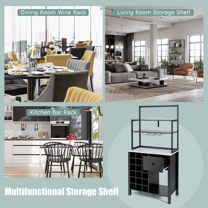 Aaponminimarket NNECW Freestanding Kitchen Cabinet