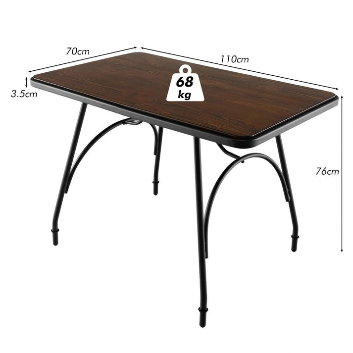 Aaponminimarket NNECW Industrial Dining Table Kitchen