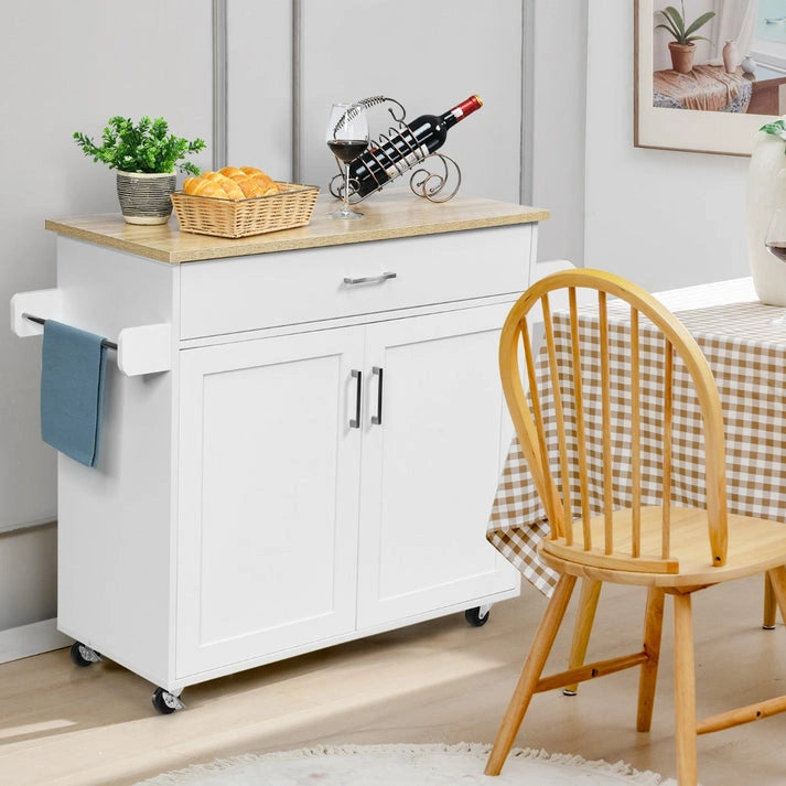 Aaponminimarket NNECW Kitchen Island Rolling Cart