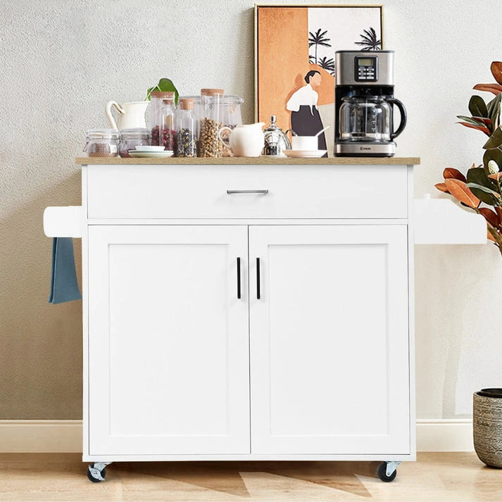 Aaponminimarket NNECW Kitchen Island Rolling Cart