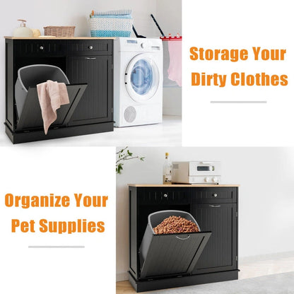 Aaponminimarket NNECW Kitchen Trash Cabinet