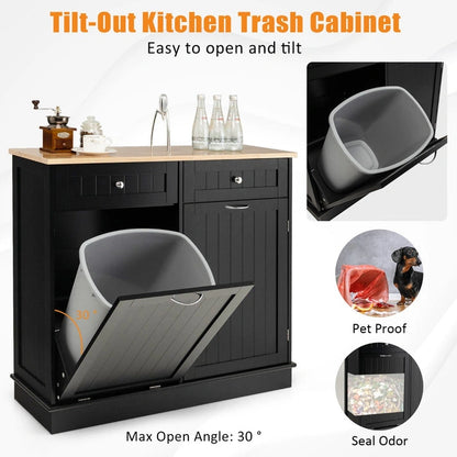 Aaponminimarket NNECW Kitchen Trash Cabinet