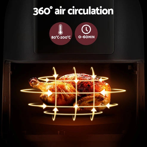 Aaponminimarket NNEDSZ 8L LCD Air Fryer