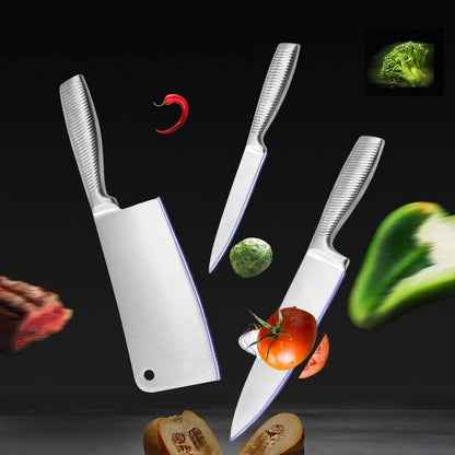 Aaponminimarket NNEDSZ 8PC Stainless Steel Knife Block Set