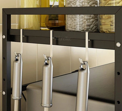 Aaponminimarket NNEDSZ Adjustable Microwave Shelf (Black)