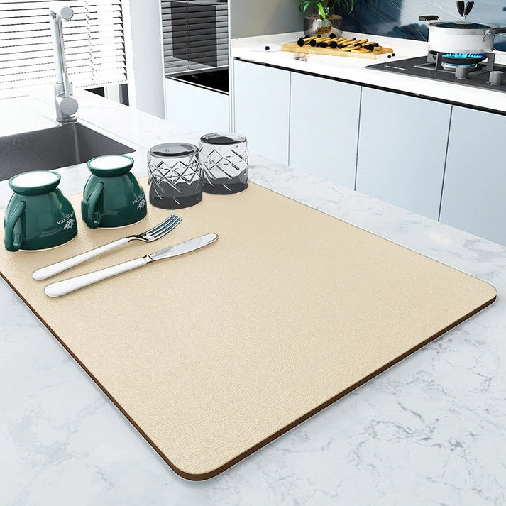 Aaponminimarket NNEDSZ Beige Kitchen Drying Mat