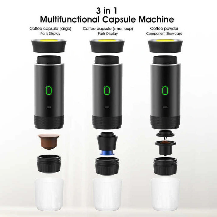 Aaponminimarket NNEDSZ Black Portable Espresso Machine