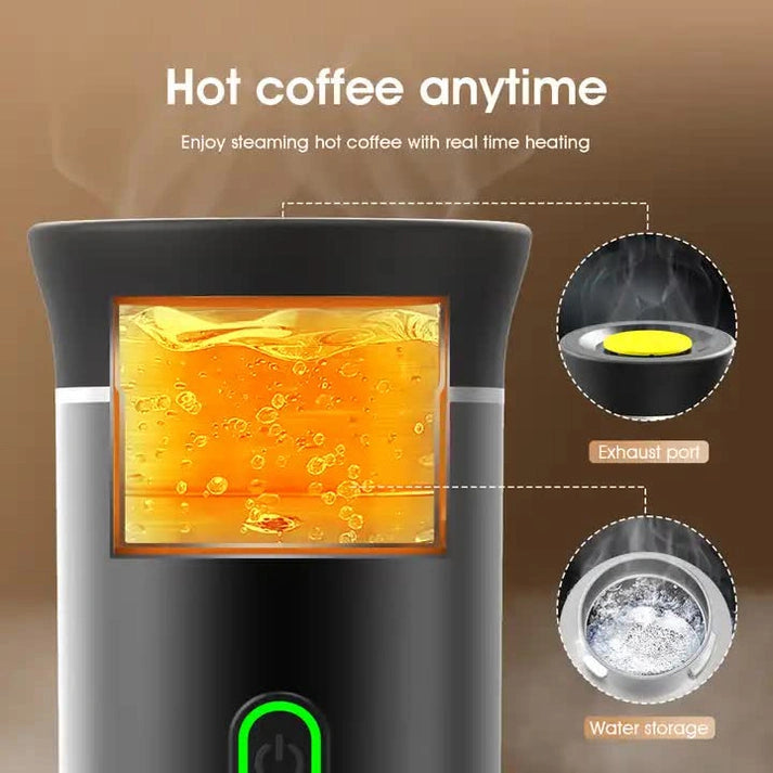 Aaponminimarket NNEDSZ Black Portable Espresso Machine
