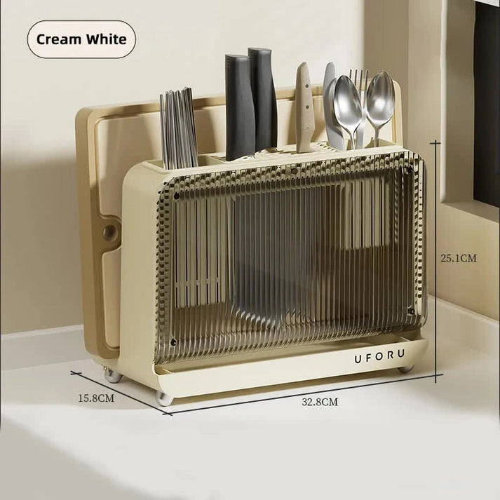 Aaponminimarket NNEDSZ Cream White Multifunctional Knife Holder