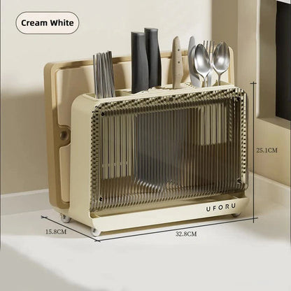 Aaponminimarket NNEDSZ Cream White Multifunctional Knife Holder