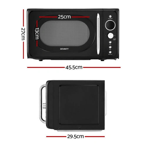 Aaponminimarket NNEDSZ Devanti 20L Microwave Oven 700W Black