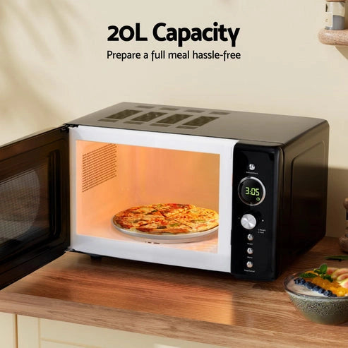 Aaponminimarket NNEDSZ Devanti 20L Microwave Oven 700W Black