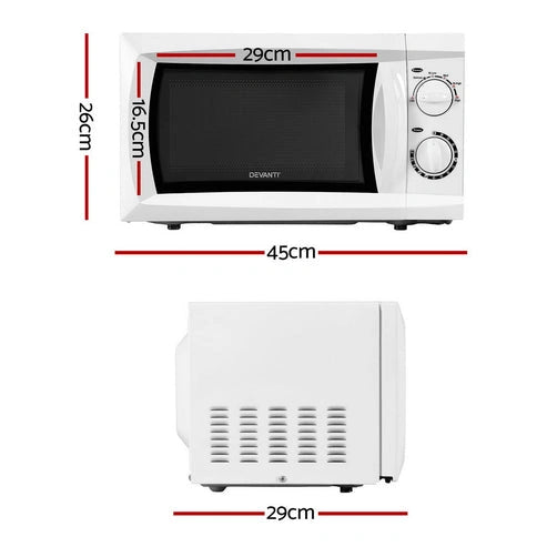 Aaponminimarket NNEDSZ Devanti 20L Microwave Oven 800W White