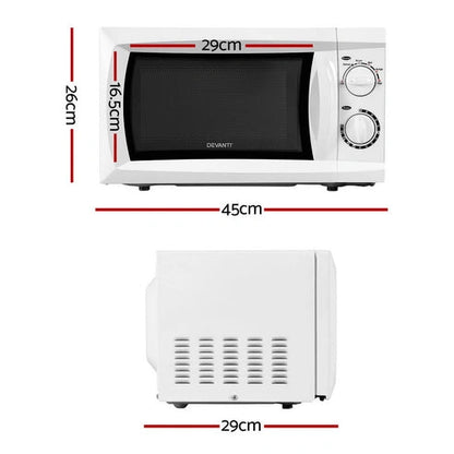 Aaponminimarket NNEDSZ Devanti 20L Microwave Oven 800W White