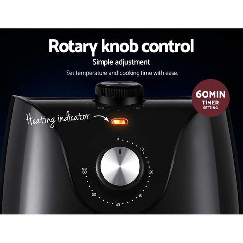 Aaponminimarket NNEDSZ Devanti Air Fryer 2.5L Knob Fryers