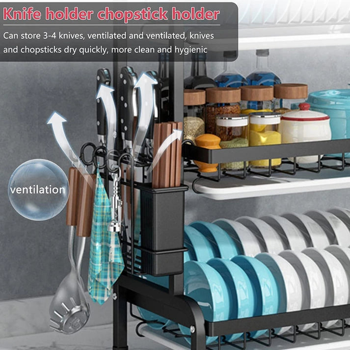 Aaponminimarket NNEDSZ Dish Rack 3 Tier Dish Dryer