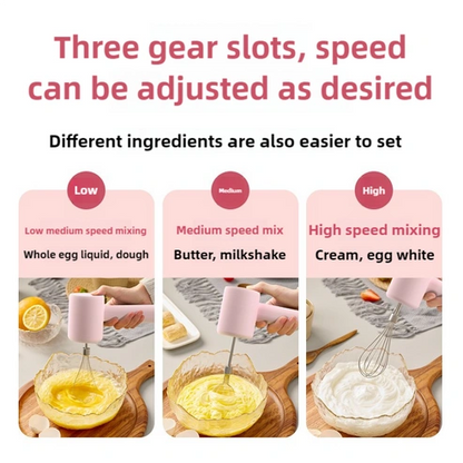 Aaponminimarket NNEDSZ Pink Portable Electric Hand Mixer