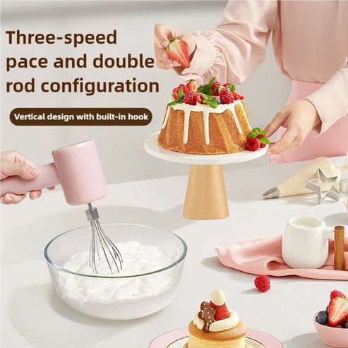 Aaponminimarket NNEDSZ Pink Portable Electric Hand Mixer