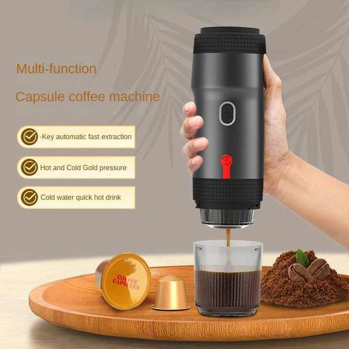 Aaponminimarket NNEDSZ Portable Espresso Machine (Black)