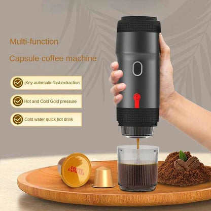 Aaponminimarket NNEDSZ Portable Espresso Machine (Black)
