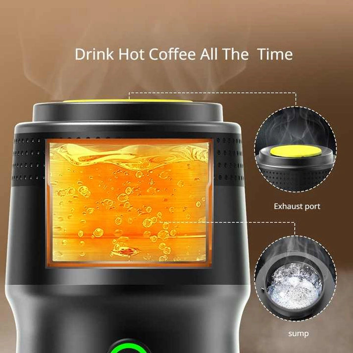 Aaponminimarket NNEDSZ Portable Espresso Machine (Black)