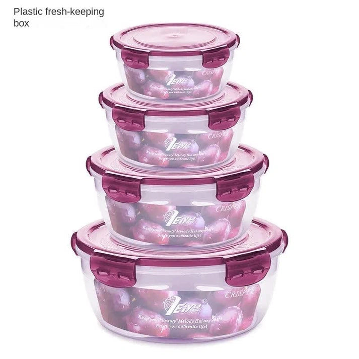 Aaponminimarket NNEDSZ Purple Round Food Containers Set