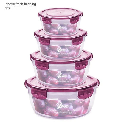 Aaponminimarket NNEDSZ Purple Round Food Containers Set