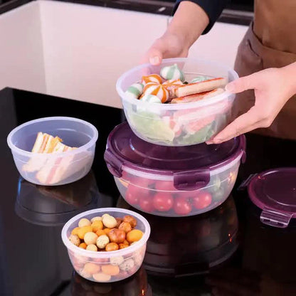 Aaponminimarket NNEDSZ Purple Round Food Containers Set