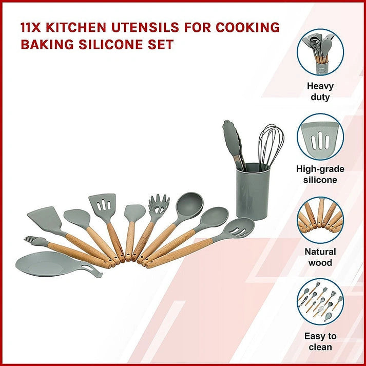 Aaponminimarket NNEDSZ Silicone Utensil Set (13-Piece)