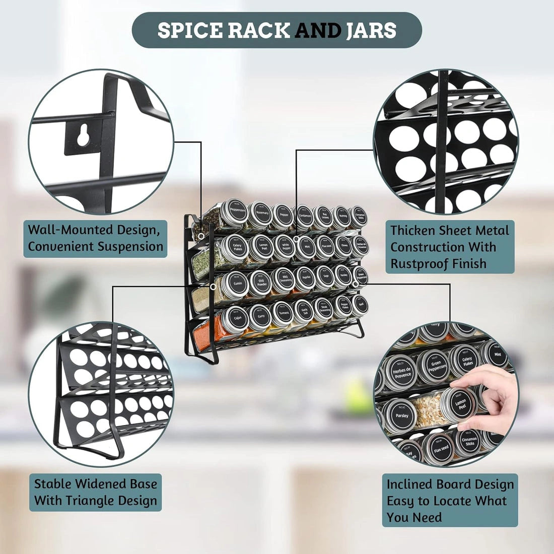 Aaponminimarket NNEDSZ Spice Rack Organizer
