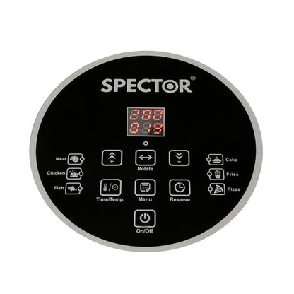 Aaponminimarket NNEIDS Spector 12L Air Fryer Convection Oven White Colour