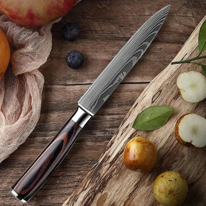 Aaponminimarket NNEOBA Professional Kitchen Knife (Brown)