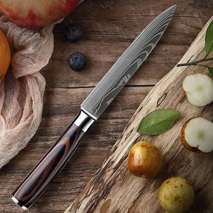 Aaponminimarket NNEOBA Professional Kitchen Knife (Brown)