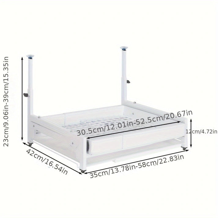 Aaponminimarket NNETMWF Extendable Pull-Out Dish Rack