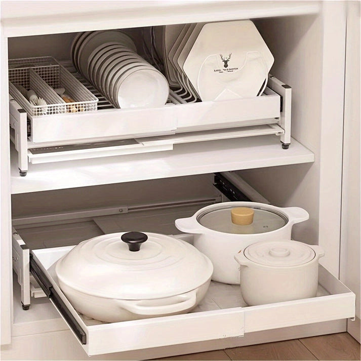 Aaponminimarket NNETMWF Extendable Pull-Out Dish Rack