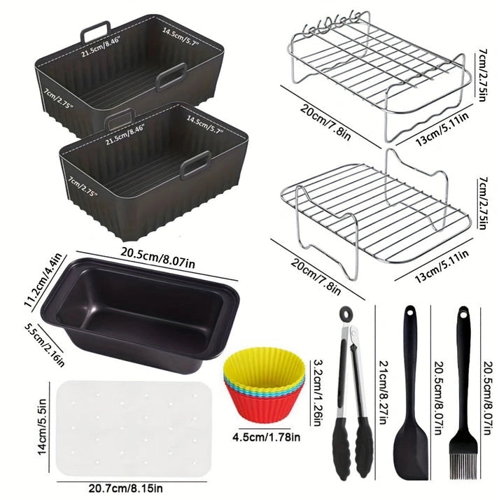 Aaponminimarket NNETM 10-Piece Air Fryer Accessory Kit