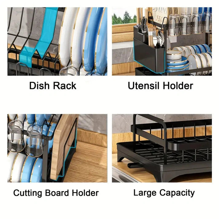 Aaponminimarket NNETM Double Decker Dish Drying Rack