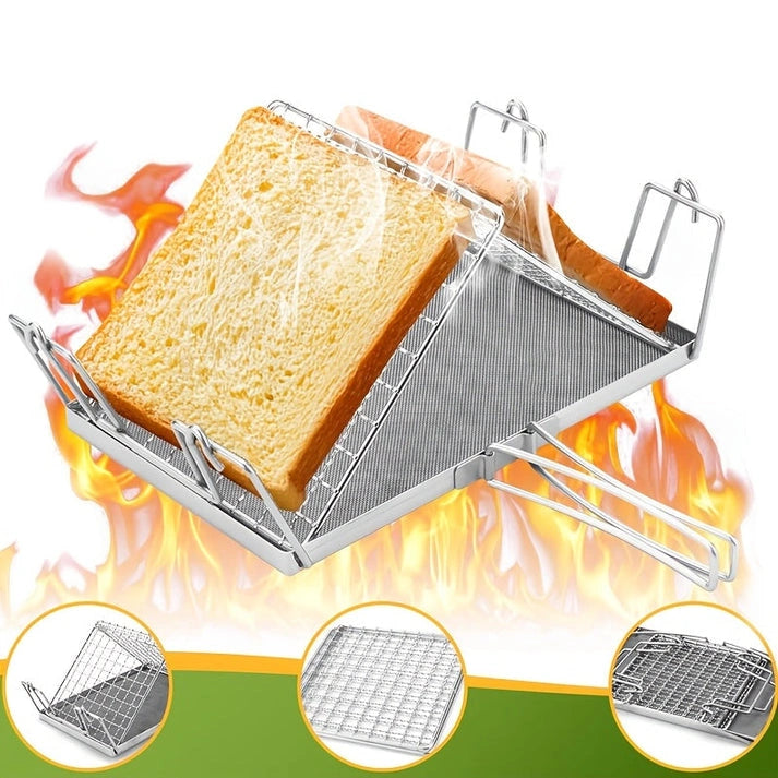 Aaponminimarket NNETM Foldable Portable Stainless Steel BBQ Grill