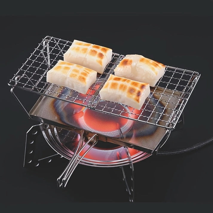 Aaponminimarket NNETM Foldable Portable Stainless Steel BBQ Grill