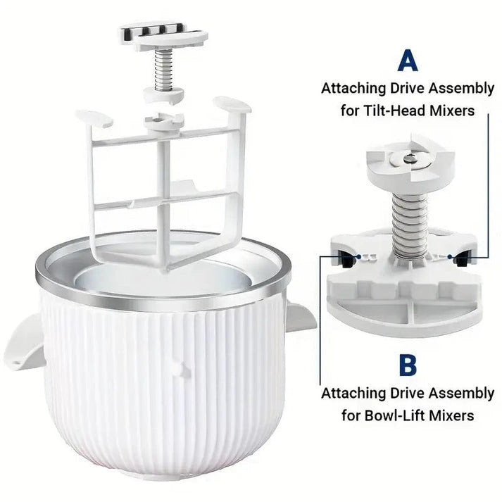Aaponminimarket NNETM Ice Cream Maker Attachment Bowl