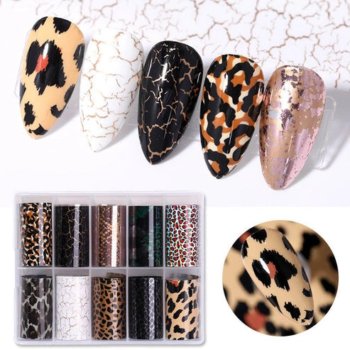 Aaponminimarket Nail Sticker Snake Paper Starry Sky